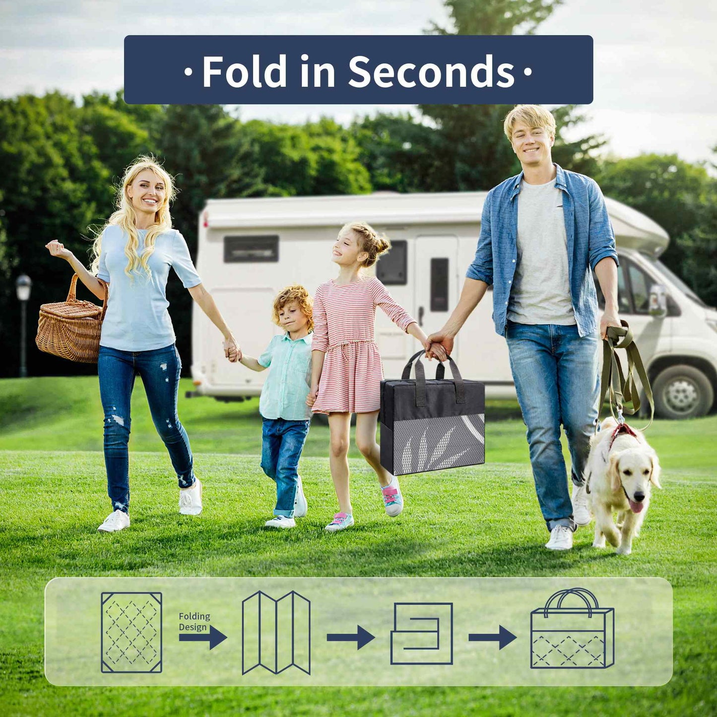 deorab outdoor rugs waterproof plastic straw mat 5'x8' reversible for rv patio deck beach gray & white