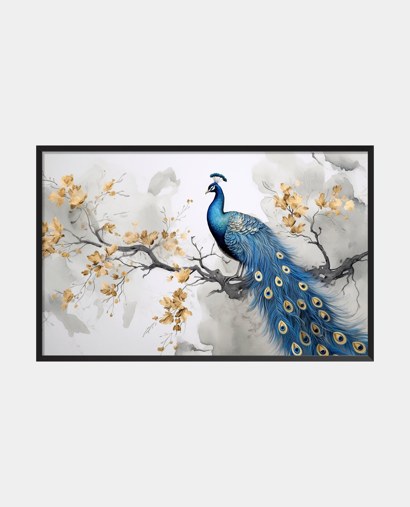 peacock canvas art wall painting