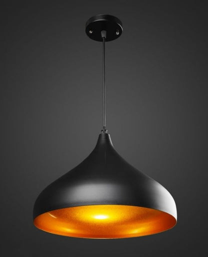 Black Metal Single Hanging Light