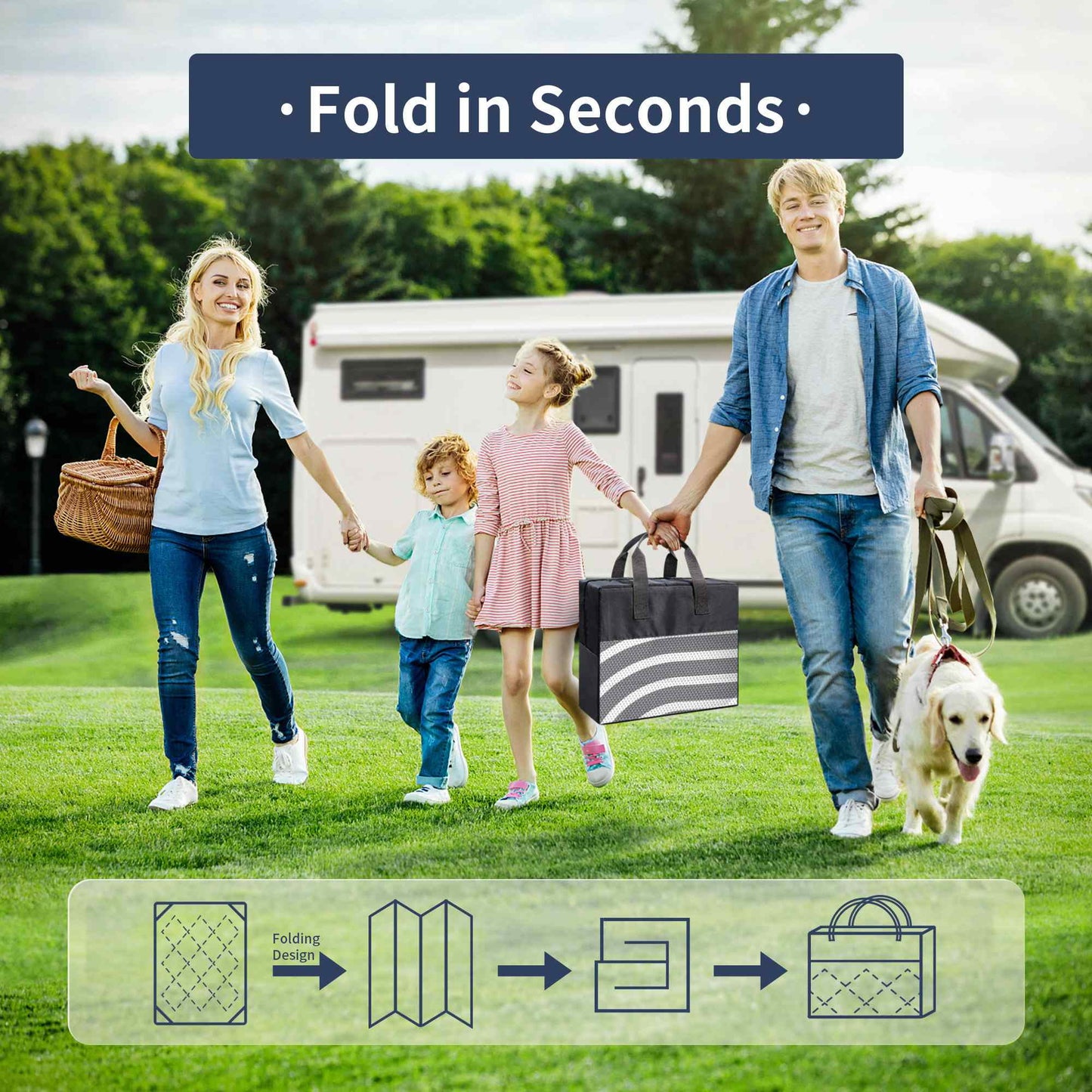 deorab outdoor rugs waterproof plastic straw mat 5'x8' reversible for rv patio deck beach gray & white